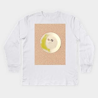 Parsley Moon Face Kids Long Sleeve T-Shirt